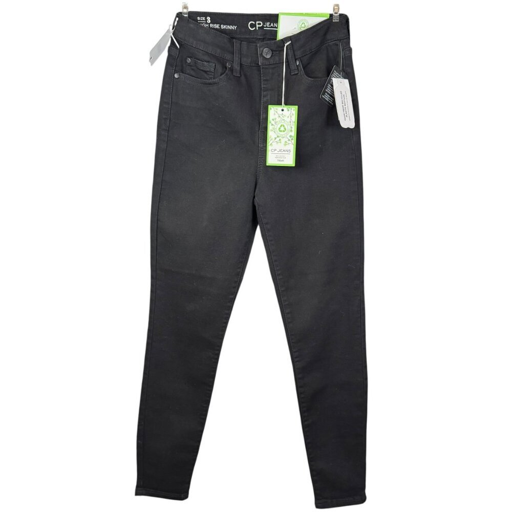 NWT CP Jeans High Rise Skinny Black Denim – Juniors Size 3| Eco-Friendly